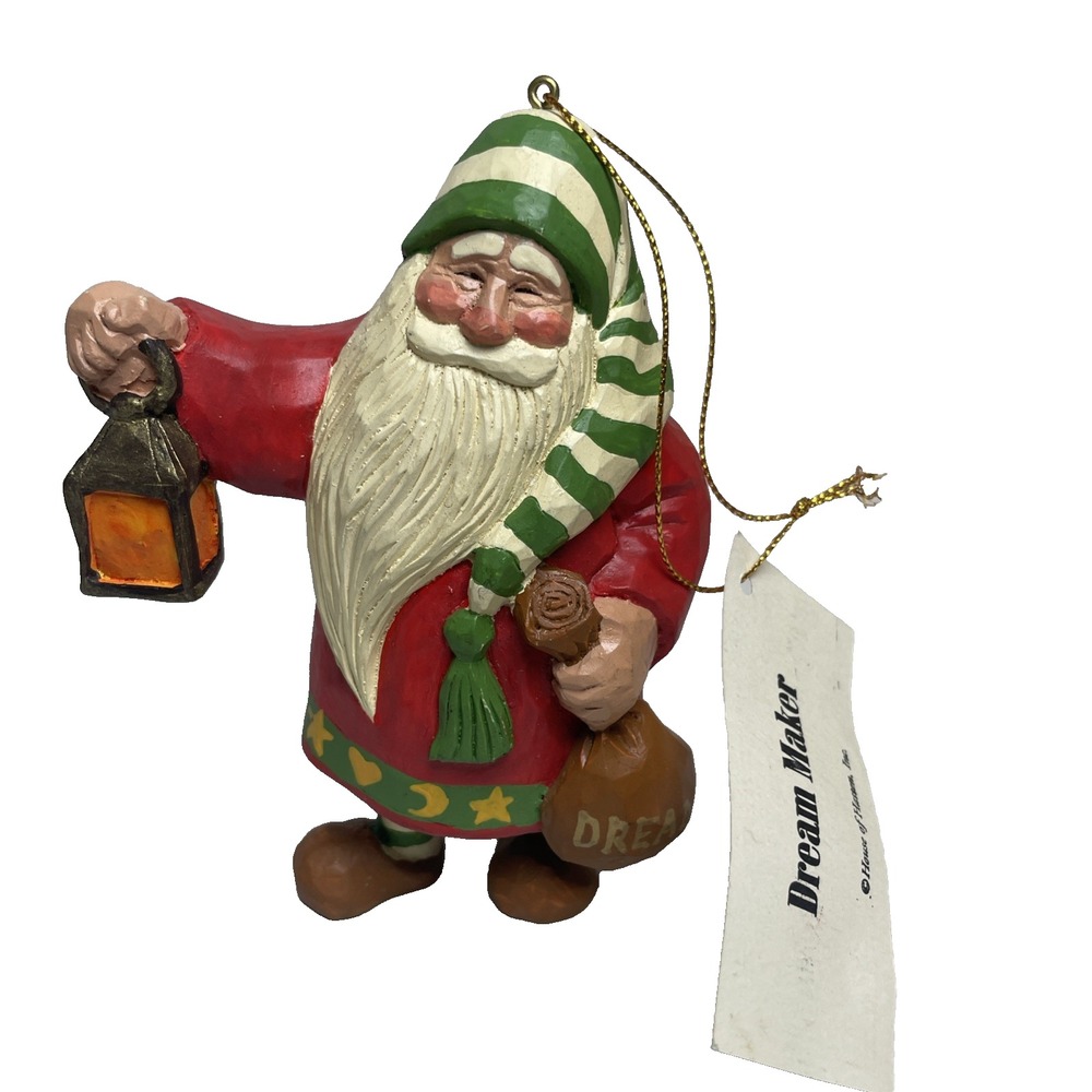 House of Hatten Santa Dream Maker Christmas Ornament with Tag